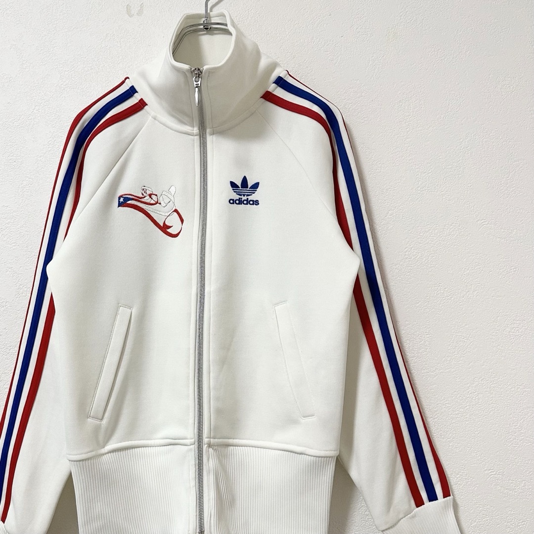 adidas(アディダス)の極美品★adidas/アディダス★ジャージ★プエルトリコ/サンファン★白赤青★M レディースのトップス(その他)の商品写真