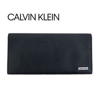 カルバンクライン(Calvin Klein)のカルバンクライン 長財布 二つ折り 79219 ブラック 本革 レザー 箱付(長財布)