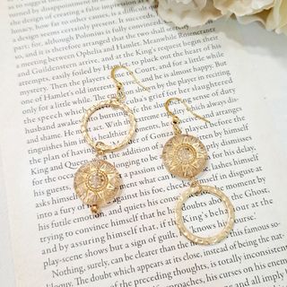 No...89♡アンティークコイン/アシメ　大人上品　ピアス/イヤリング(ピアス)