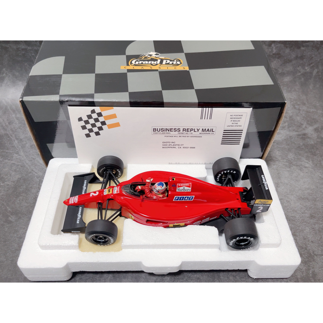 Amazon | 2台セット エグゾト 1/18 フェラーリ 641/2 ポルトガル