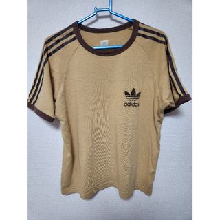 アディダス(adidas)のadidas　アディダス　くすみカラー　リンガーTシャツ　M(Tシャツ/カットソー(半袖/袖なし))