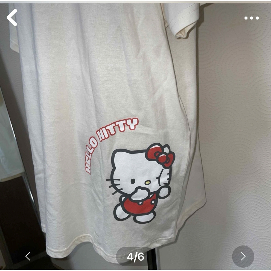 futafuta(フタフタ)の新品　レディース　フタフタ　サンリオ　キティー　マタニティー　Tシャツ　半袖　M キッズ/ベビー/マタニティのマタニティ(マタニティトップス)の商品写真