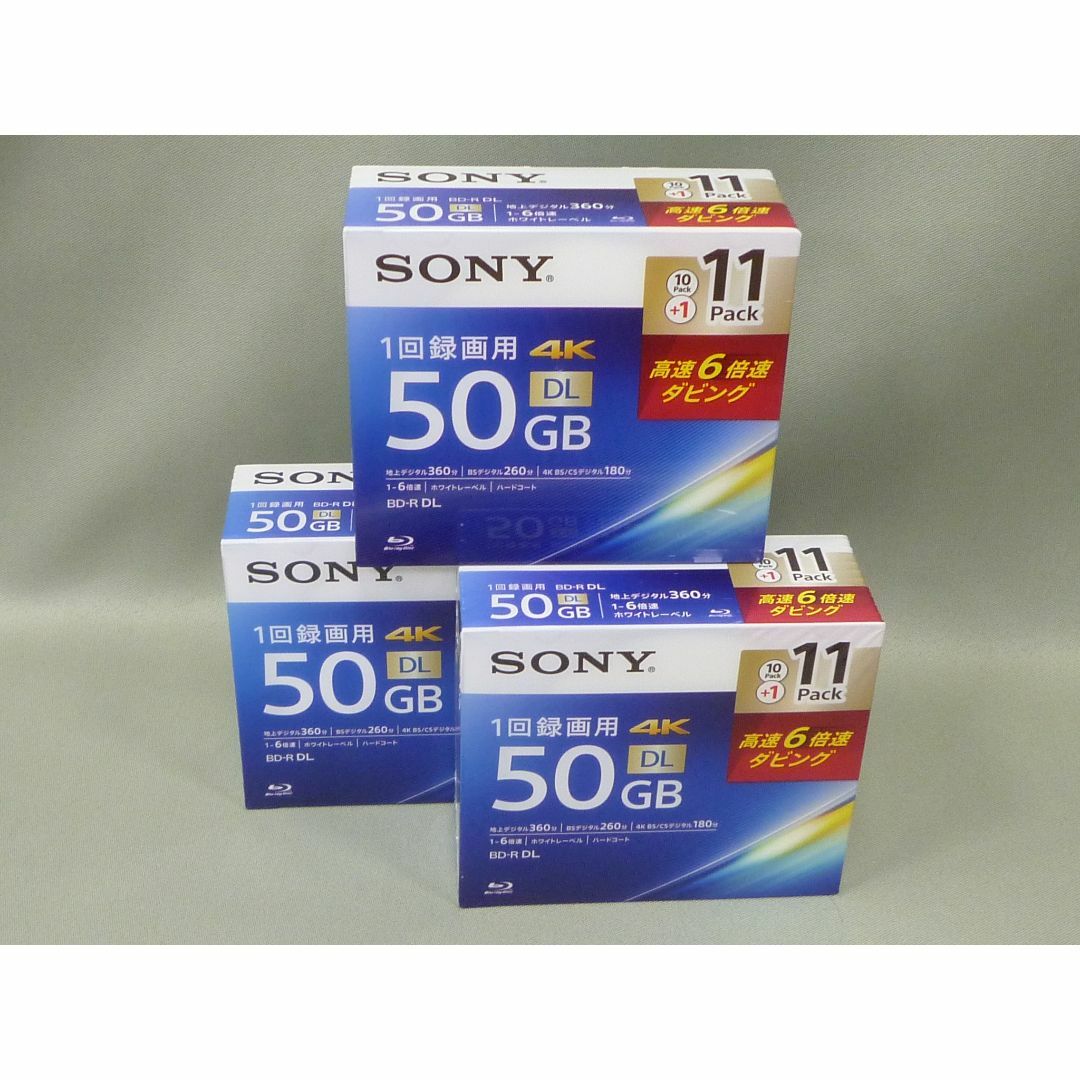 SONY(ソニー)の✿5月の販売を開始！！　SONY   BD-R・DL　50GB 6倍速　33枚 スマホ/家電/カメラのテレビ/映像機器(その他)の商品写真