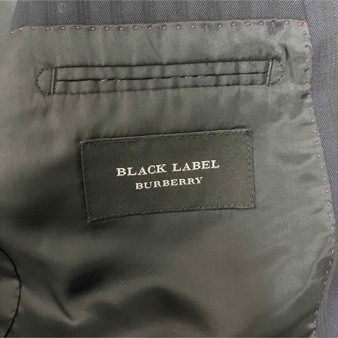 BURBERRY BLACK LABEL(バーバリーブラックレーベル)の良品 バーバリーブラックレーベル テーラードジャケット ストライプ シルク メンズのジャケット/アウター(テーラードジャケット)の商品写真