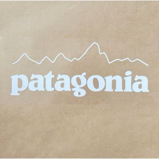 パタゴニア(patagonia)のPatagonia パタゴニア ステッカー　　　　◆15㎝◆マットホワイト◆白◆(その他)