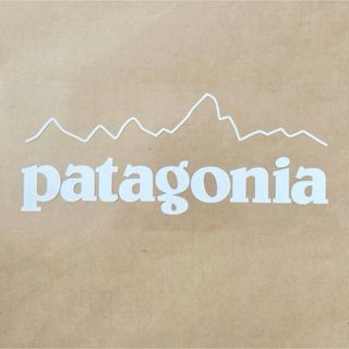 パタゴニア(patagonia)のPatagonia パタゴニア ステッカー　　　　◆15㎝◆グロスホワイト◆白◆(その他)