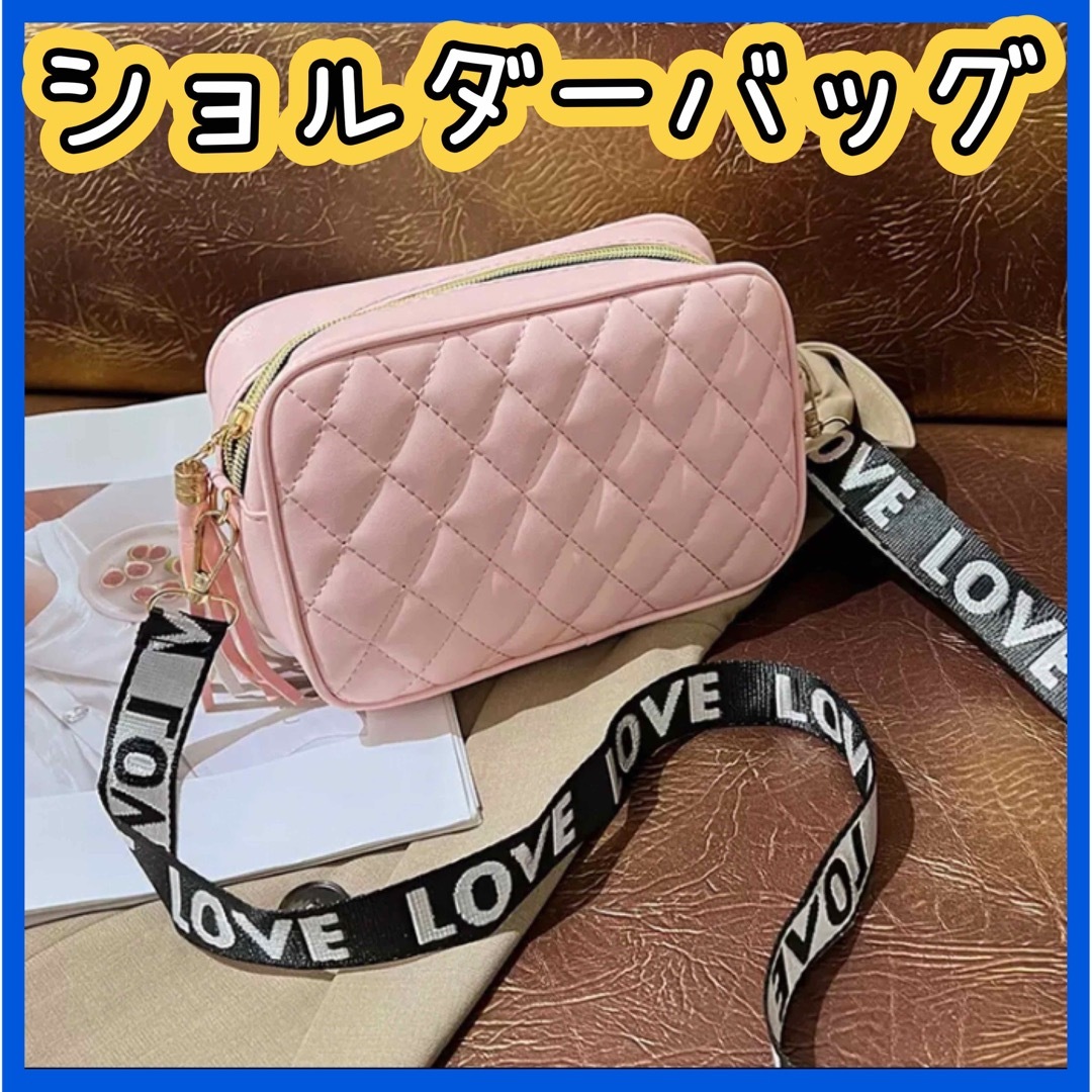 バッグ ショルダーバッグ ポシェット キッズ スマホ 韓国 春 ピンク かわいい キッズ/ベビー/マタニティのこども用バッグ(ポシェット)の商品写真