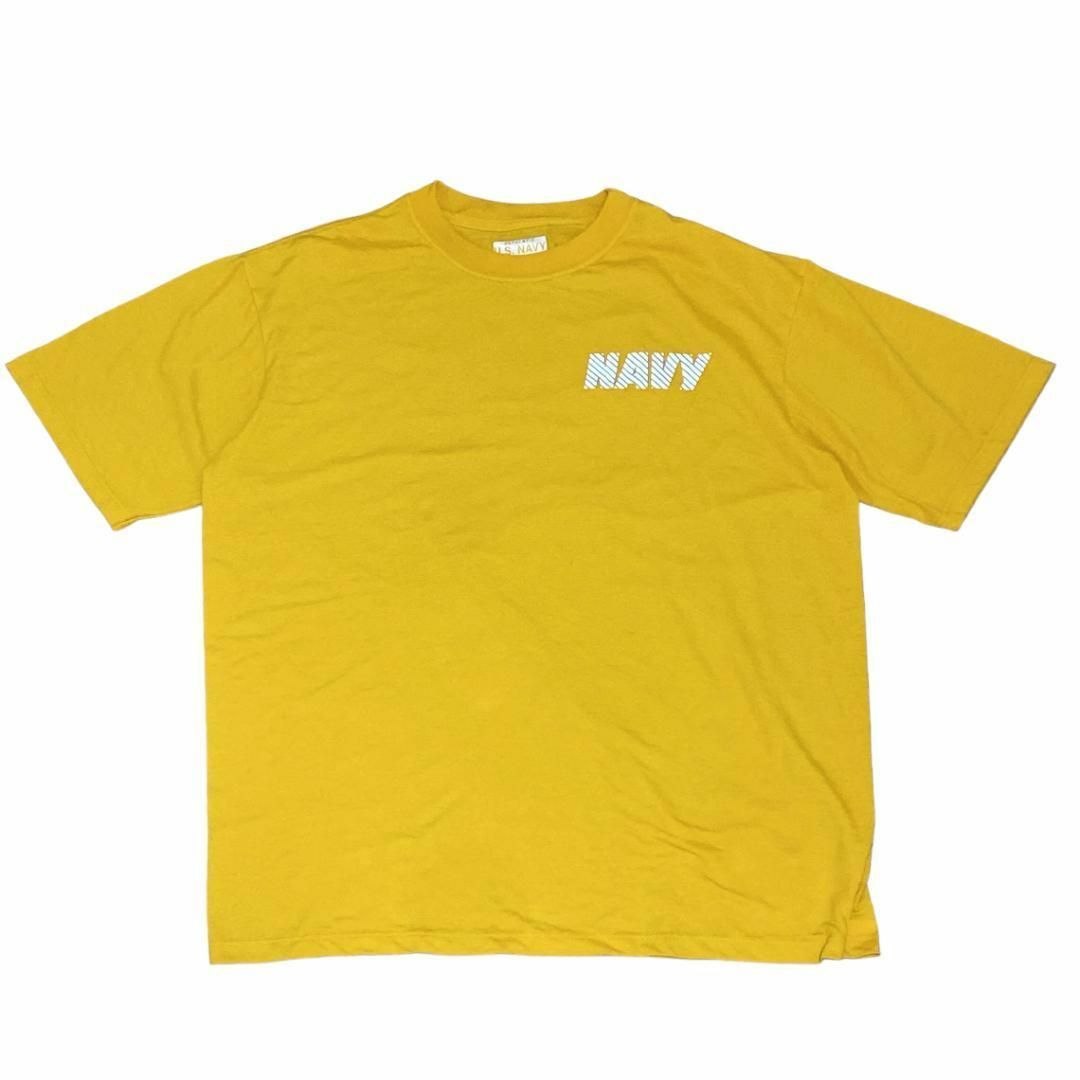 MILITARY(ミリタリー)のUSA製SOFFE ミリタリー U.S.NAVY 半袖Tシャツ イエローz26 メンズのトップス(Tシャツ/カットソー(半袖/袖なし))の商品写真