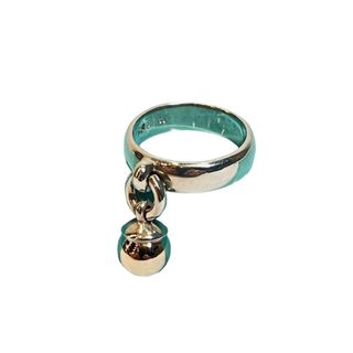 ティファニー(Tiffany & Co.)のティファニーTIFFANY ボールダングル指輪 鈴チャーム 925 K18 11(リング(指輪))