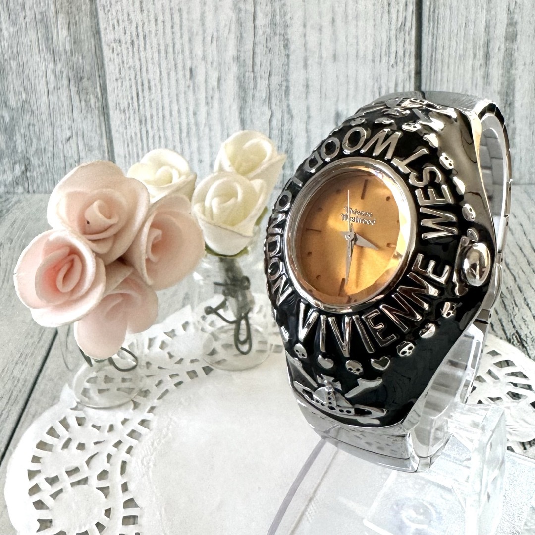 【希少】ヴィヴィアン 腕時計 カレッジリング オレンジ メンズ | フリマアプリ ラクマ