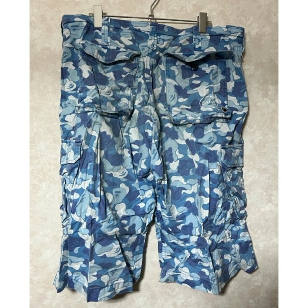 A BATHING APE - A BATHING APE ハーフパンツABCカモ2青の通販 A BATHING APE - A BATHING APE ハーフパンツABCカモ2青の通販