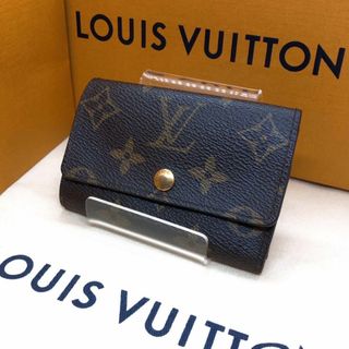 ルイヴィトン(LOUIS VUITTON)の【美品】ルイヴィトン 62630 ミュルティクレ モノグラム キーケース 茶(キーケース)