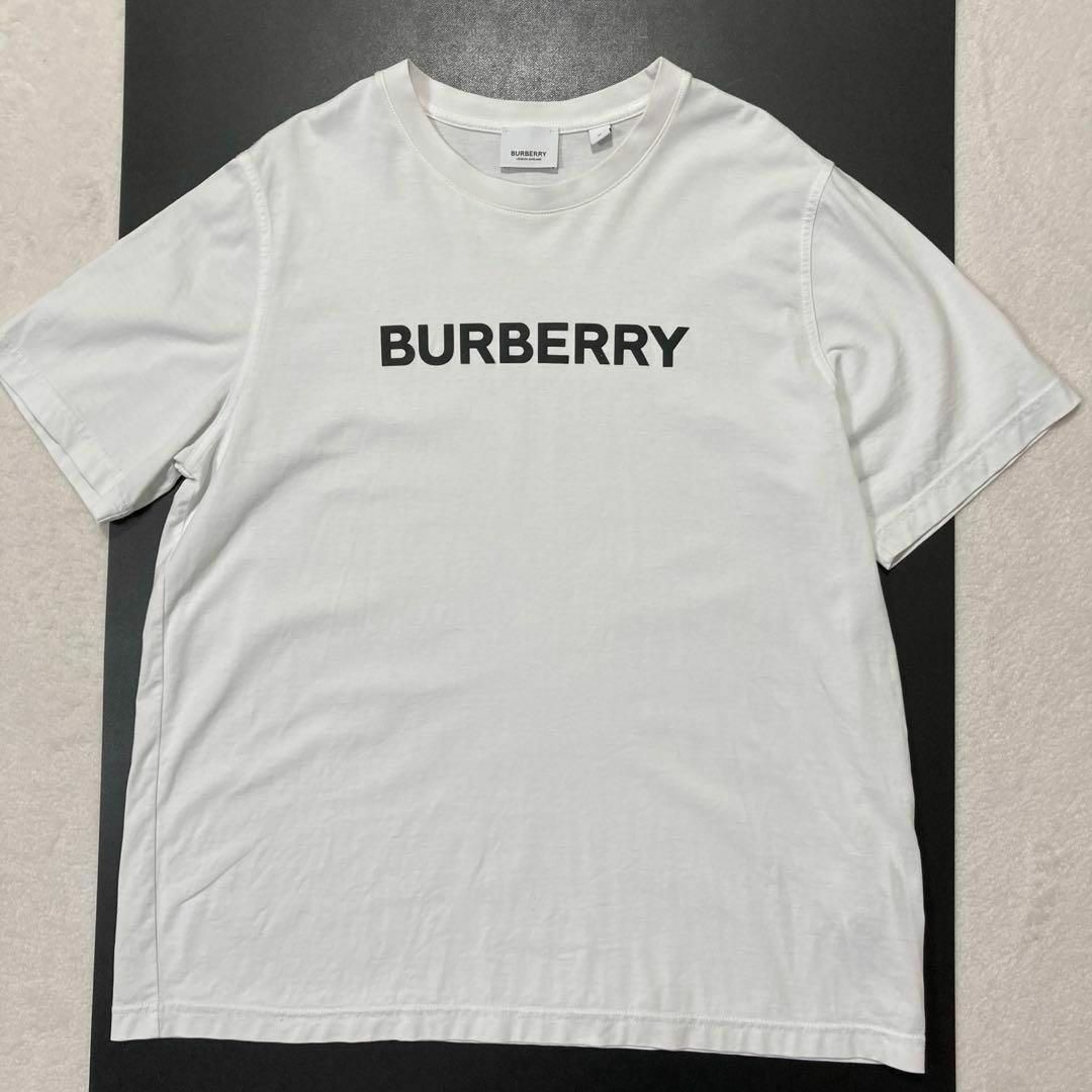 BURBERRY(バーバリー)のBURBERRY バーバリー ロゴ 半袖 Tシャツ M 白 レディースのトップス(Tシャツ(半袖/袖なし))の商品写真