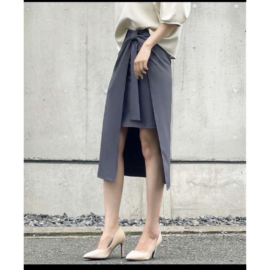 SAISON DE PAPILLON(セゾンドパピヨン)の感謝sale❤️937❤️SAISONDE PALLON❤️ゆったり素敵スカート レディースのスカート(ひざ丈スカート)の商品写真