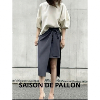 セゾンドパピヨン(SAISON DE PAPILLON)の感謝sale❤️937❤️SAISONDE PALLON❤️ゆったり素敵スカート(ひざ丈スカート)