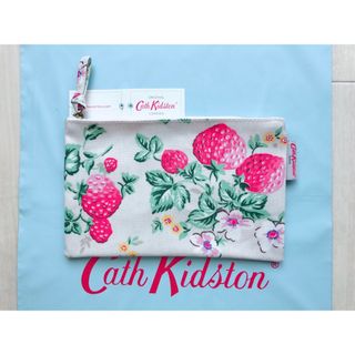 Cath Kidston - 【新品未使用】キャスキッドソン ジップポーチ いちご ワイルドストロベリー