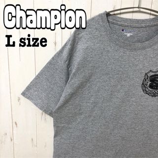 チャンピオン(Champion)のChampion チャンピオン Tシャツ シンプル 半袖 灰色 グレー 海外古着(Tシャツ/カットソー(半袖/袖なし))