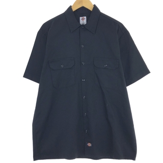 ディッキーズ(Dickies)の古着 ディッキーズ Dickies 半袖 ワークシャツ メンズL /eaa436701(シャツ)