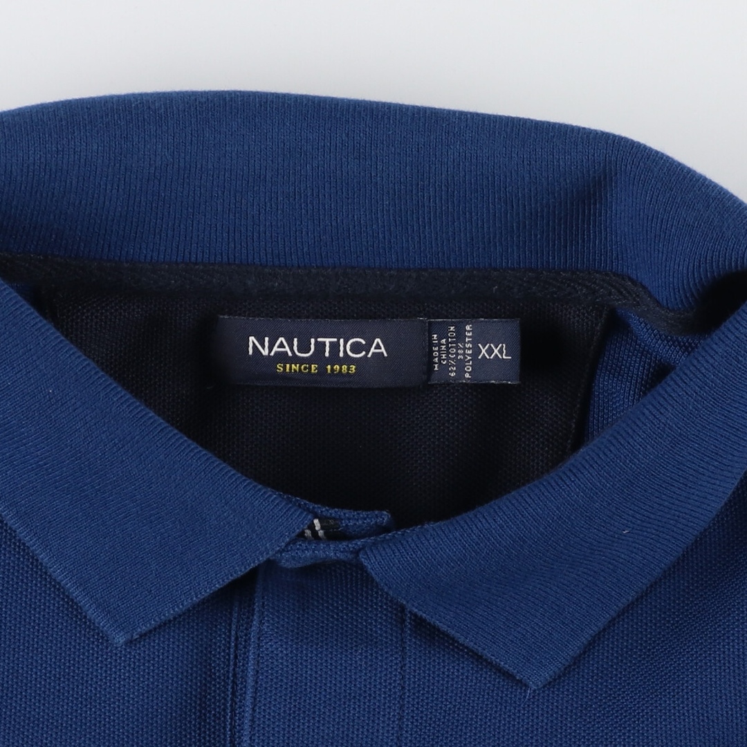 NAUTICA(ノーティカ)の古着 ノーティカ NAUTICA 長袖 ポロシャツ メンズXXL /eaa413894 メンズのトップス(ポロシャツ)の商品写真