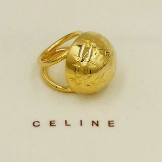 セリーヌ(celine)の美品 ★CELINE★ スカーフリング スターボール ゴールド(バンダナ/スカーフ)