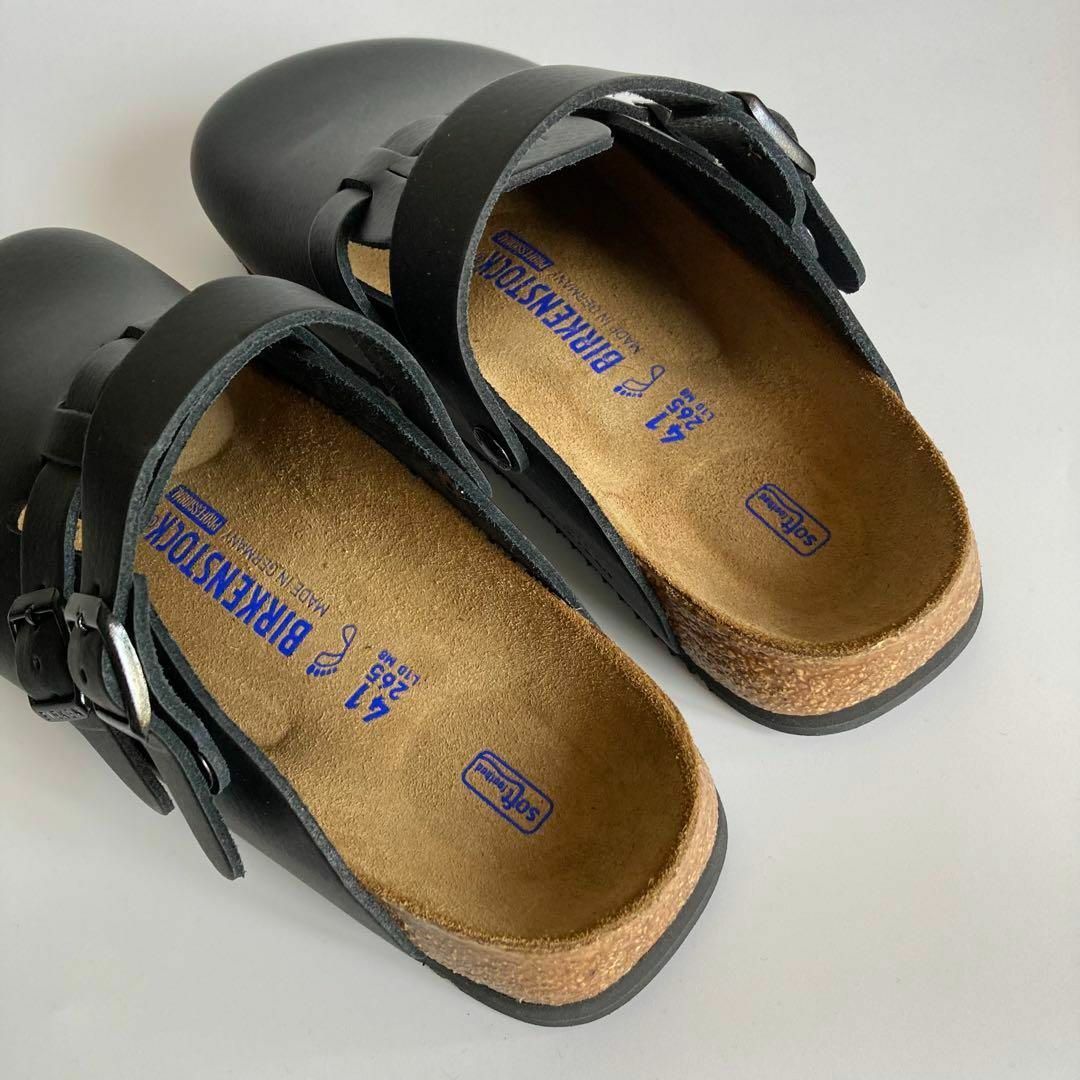 BIRKENSTOCK(ビルケンシュトック)の【未使用】BIRKENSTOCK Kay ナチュラルレザー サボ サンダル 黒 メンズの靴/シューズ(サンダル)の商品写真