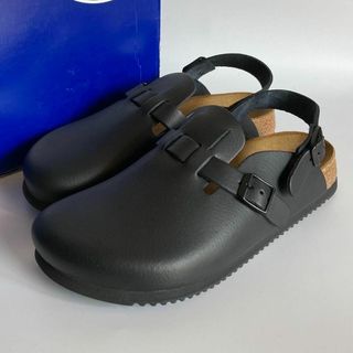 BIRKENSTOCK - 【未使用】BIRKENSTOCK Kay ナチュラルレザー サボ サンダル 黒