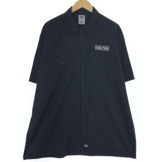 ディッキーズ(Dickies)の古着 ディッキーズ Dickies 半袖 ワークシャツ メンズXL /eaa436703(シャツ)