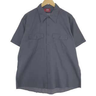 ディッキーズ(Dickies)の古着 70年代 ディッキーズ Dickies 半袖 ワークシャツ USA製 メンズXL ヴィンテージ /eaa436705(シャツ)