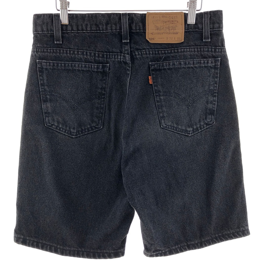 Levi's(リーバイス)の古着 リーバイス Levi's 505 REGULAR FIT ブラックデニムショーツ ショートパンツ メンズw32 /eaa382353 メンズのパンツ(ショートパンツ)の商品写真