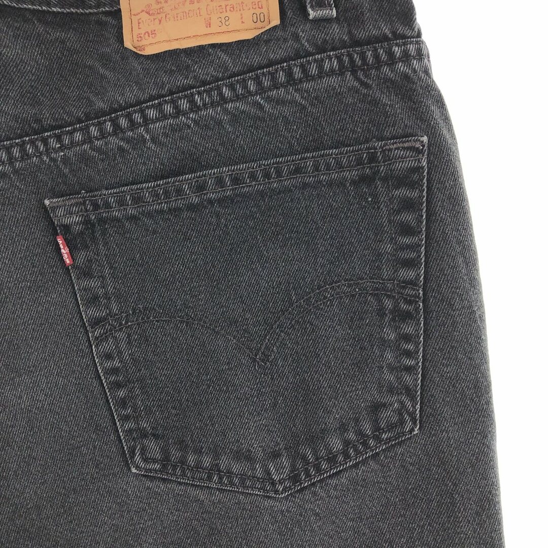 Levi's(リーバイス)の古着 90年代 リーバイス Levi's 505 REGULAR FIT ブラックデニムショーツ ショートパンツ メンズw36 ヴィンテージ /eaa382359 メンズのパンツ(ショートパンツ)の商品写真