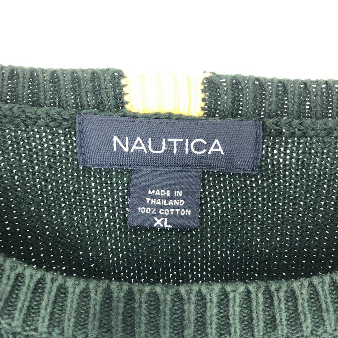 NAUTICA(ノーティカ)の古着 ノーティカ NAUTICA コットンニットセーター メンズXL /eaa399355 メンズのトップス(ニット/セーター)の商品写真