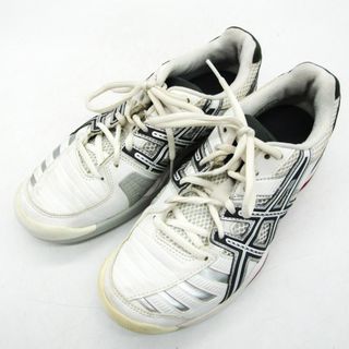 アシックス(asics)のアシックス スニーカー テニスシューズ ローカット GEL-CHALLENGER  TLL744 靴 シューズ 白 レディース 23.5サイズ ホワイト asics(スニーカー)