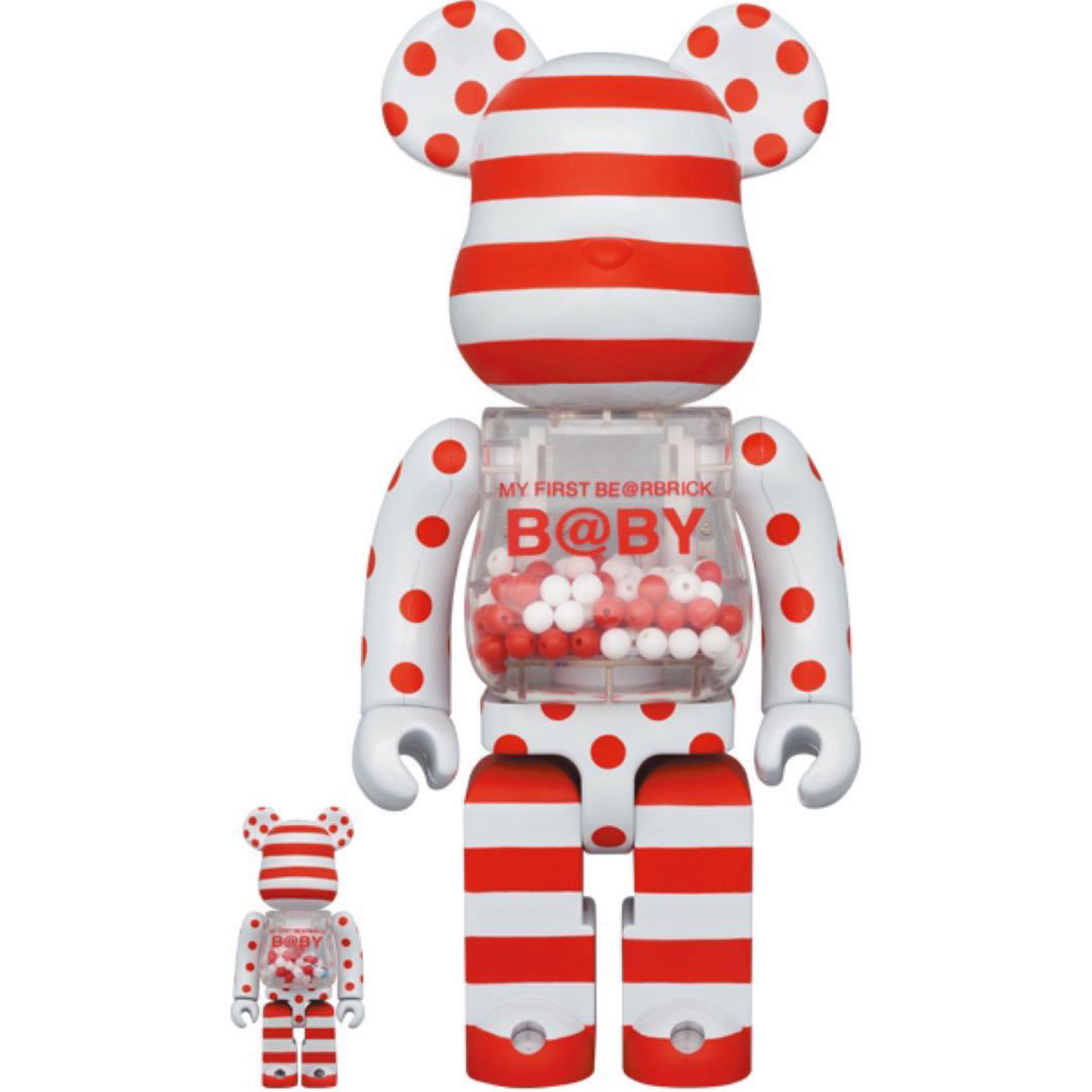 MEDICOM TOY - MY FIRST ベアブリック B@BY RED SILVER CHROMEの MEDICOM TOY - MY FIRST ベアブリック B@BY RED SILVER CHROMEの