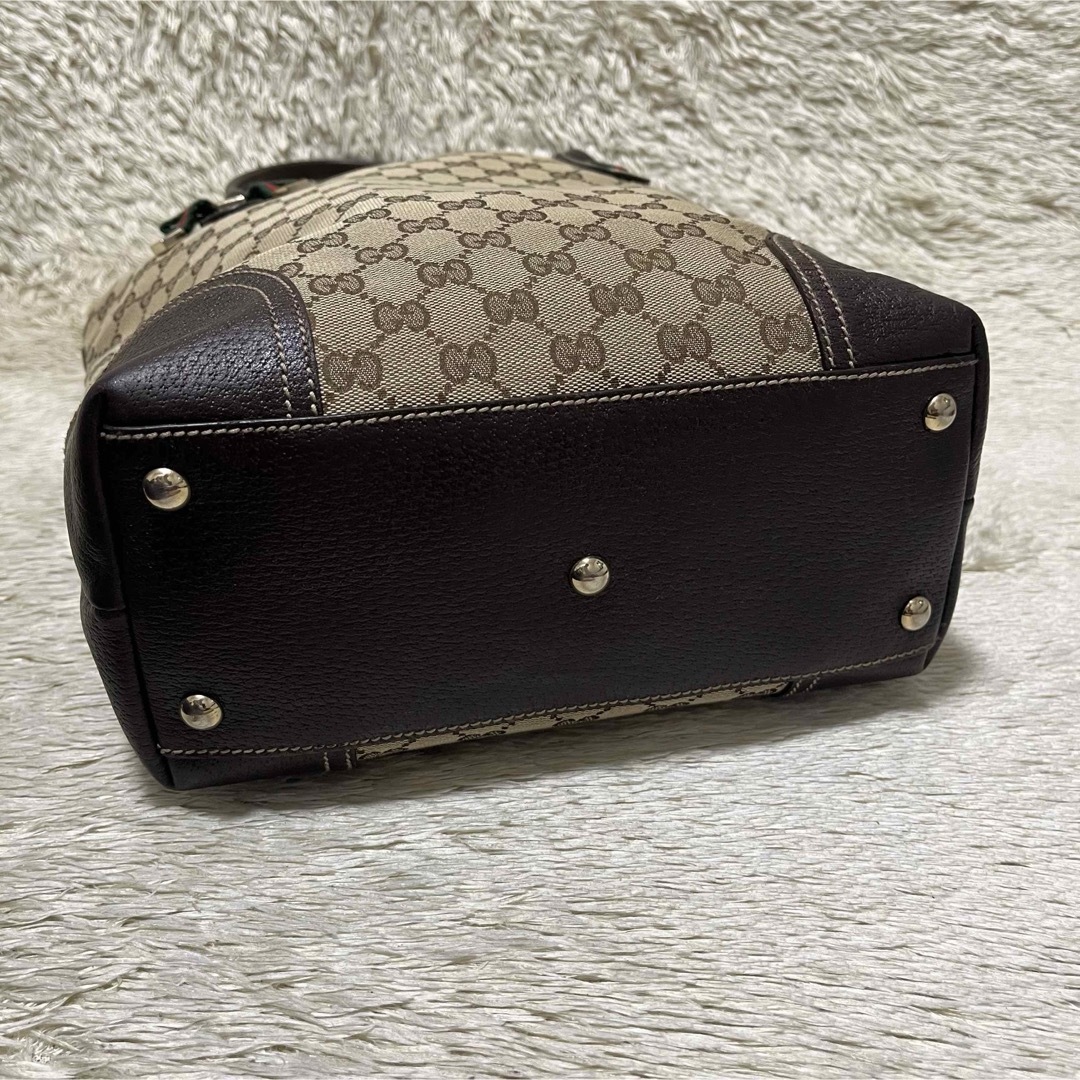 Gucci(グッチ)の745✨美品✨グッチ トートバッグ プリンシー GGキャンバス シェリー A4◎ レディースのバッグ(トートバッグ)の商品写真