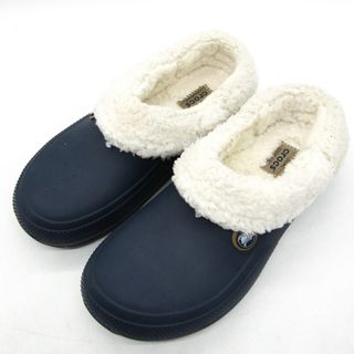 クロックス スリッポン サボ サンダル コンフォート 靴 シューズ メンズ W11サイズ ブルー crocs(スリッポン/モカシン)