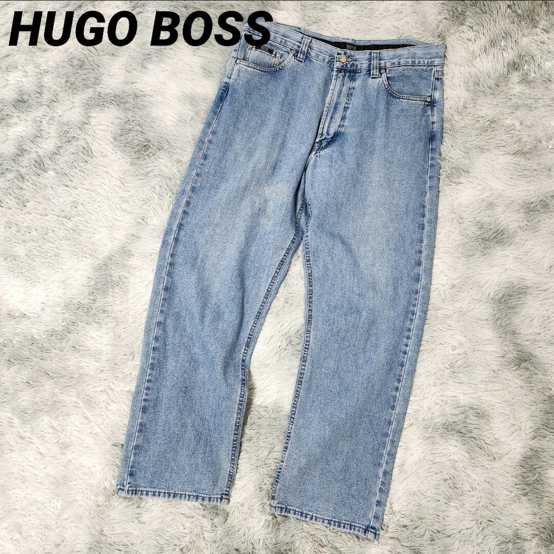 HUGO BOSS(ヒューゴボス)のHUGO BOSS ヒューゴボス イタリア製 ウォッシュドデニム メンズのパンツ(デニム/ジーンズ)の商品写真