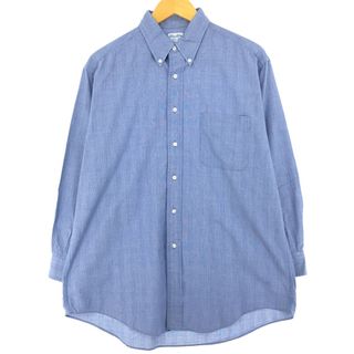 ブルックスブラザース(Brooks Brothers)の古着 ブルックスブラザーズ Brooks Brothers Est.1818 グレンチェック柄 長袖 チェックシャツ USA製 メンズM /eaa433897(シャツ)