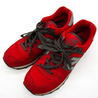 ニューバランス(New Balance)のニューバランス スニーカー ローカット ML574WBR 靴 シューズ 赤 メンズ 27サイズ レッド NEW BALANCE(スニーカー)