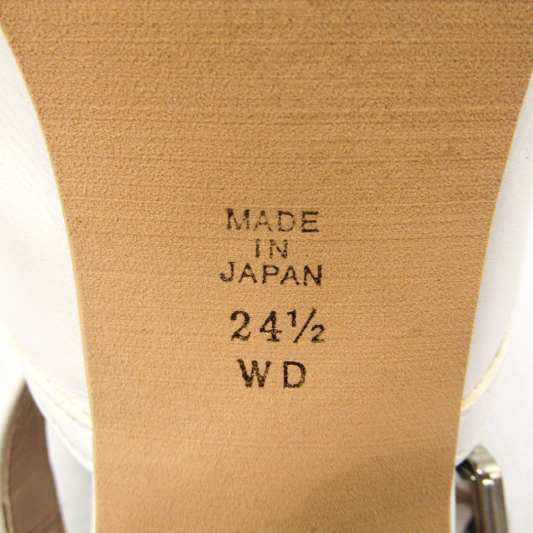 タラントンバイダイアナ サンダル ハイヒール ブランド 靴 シューズ 日本製 白 レディース 24.5サイズ ホワイト TALANTON by DIANA レディースの靴/シューズ(サンダル)の商品写真