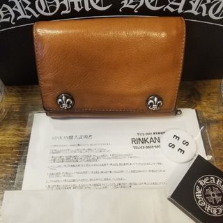 クロムハーツ(Chrome Hearts)のクロムハーツ財布（3フォールドフレアボタンウォレット）(折り財布)