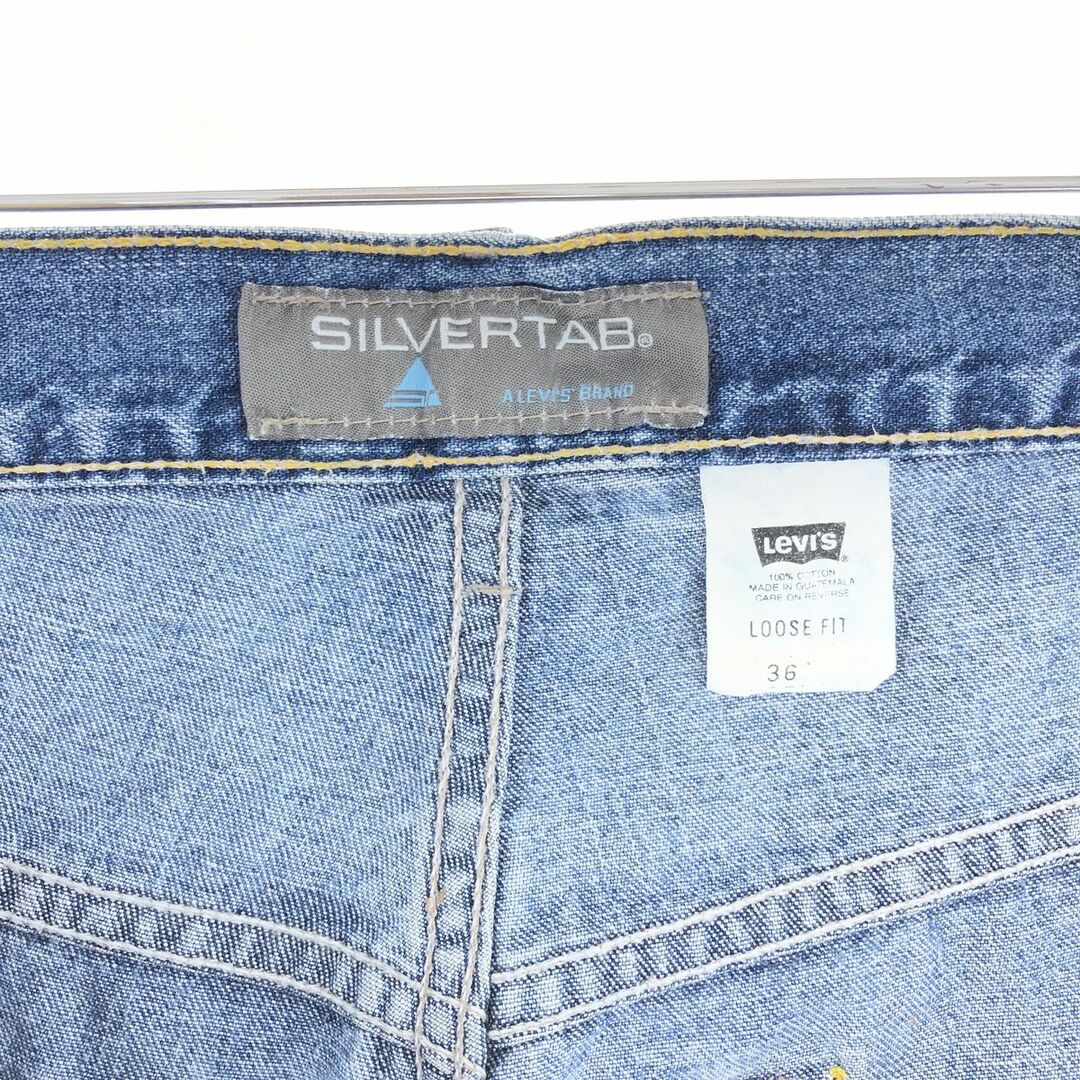 Levi's(リーバイス)の古着 00年代 リーバイス Levi's SILVER TAB シルバータブ LOOSE FIT デニムショーツ ハーフパンツ メンズw38 /eaa390083 メンズのパンツ(ショートパンツ)の商品写真