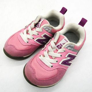 ニューバランス(New Balance)のニューバランス スニーカー ローカット KS574PI 靴 シューズ キッズ 女の子用 14サイズ ピンク NEW BALANCE(スニーカー)