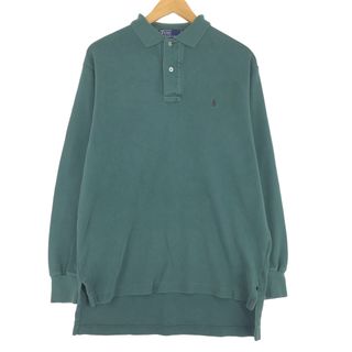 ラルフローレン(Ralph Lauren)の古着 90年代 ラルフローレン POLO by Ralph Lauren 長袖 ポロシャツ メンズM ヴィンテージ /eaa431417(ポロシャツ)