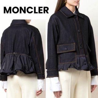 モンクレール(MONCLER)の【極美品】MONCLER モンクレール ワッペン付 デニムジャケット 春 コート(Gジャン/デニムジャケット)