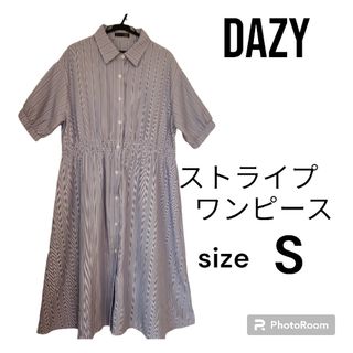 ほぼ未使用！DAZY　ストライプワンピース(ひざ丈ワンピース)