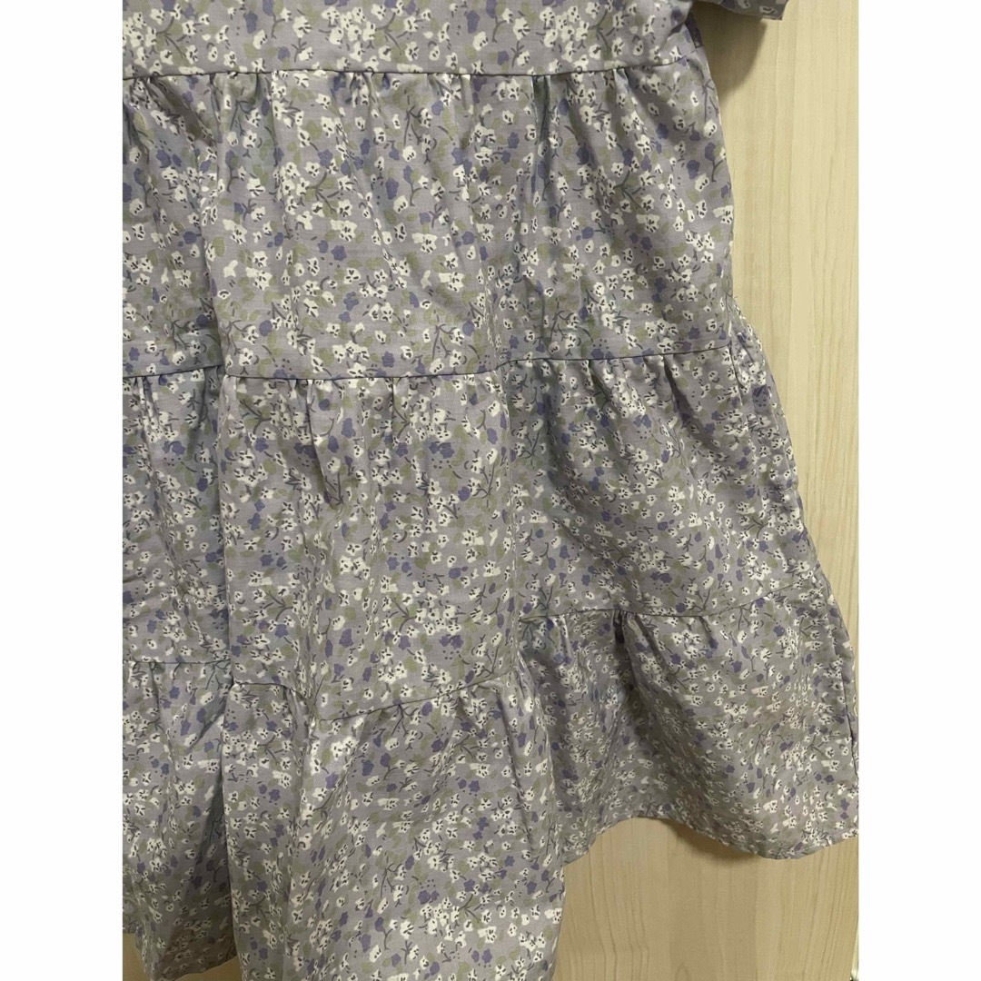 devirock(デビロック)の花柄　ティアード　半袖　ワンピース　120cm キッズ/ベビー/マタニティのキッズ服女の子用(90cm~)(ワンピース)の商品写真