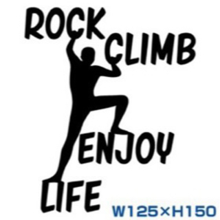 カッティングステッカーclimbing boulderingロッククライミング(登山用品)