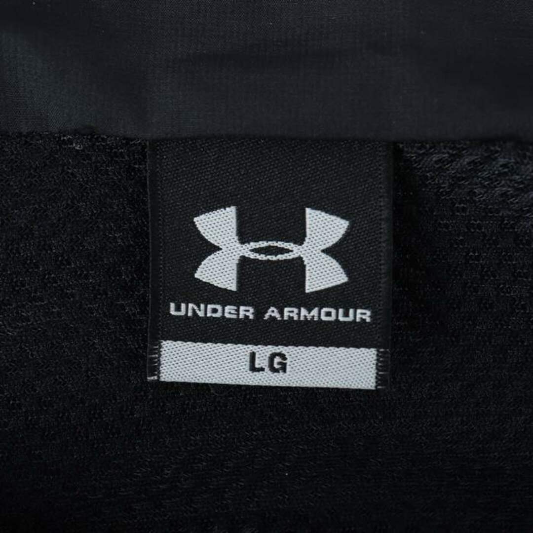 アンダーアーマー ジップアップジャージ ロゴプリント スポーツウエア メンズ LGサイズ ブラック UNDER ARMOUR メンズのトップス(ジャージ)の商品写真