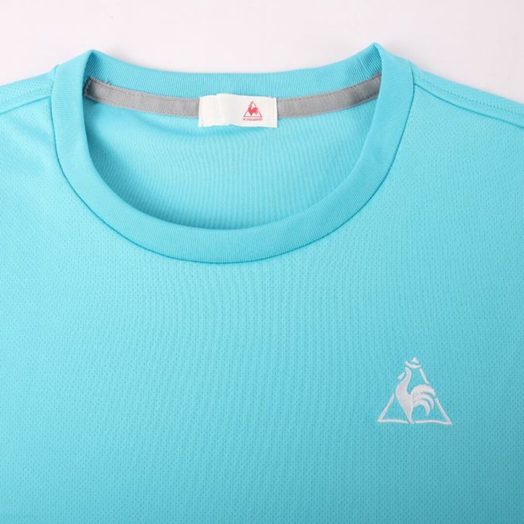 le coq sportif(ルコックスポルティフ)のルコックスポルティフ 半袖Tシャツ トップス カットソー スポーツウエア ジムウエア レディース Mサイズ ブルー  le coq sportif レディースのトップス(Tシャツ(半袖/袖なし))の商品写真