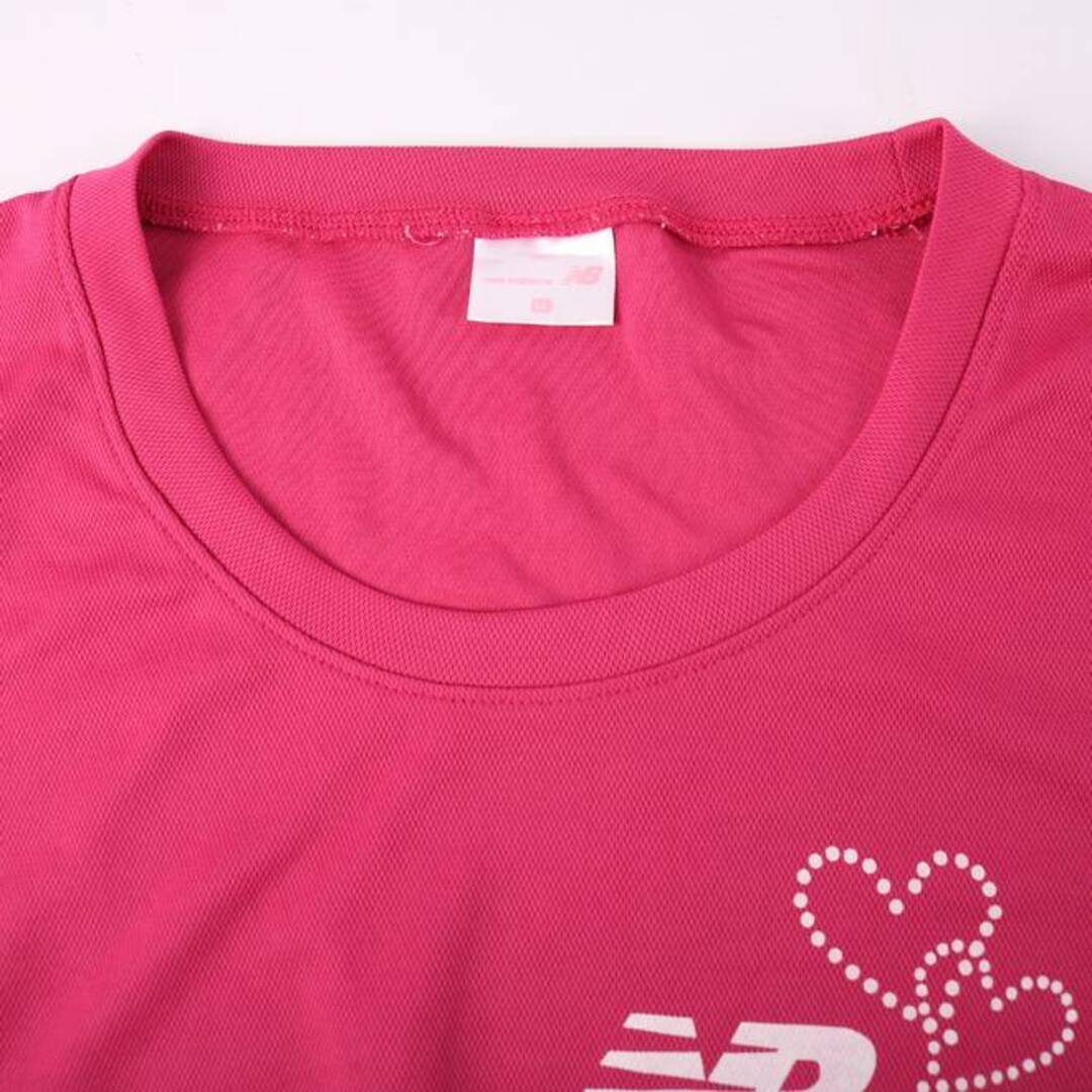 New Balance(ニューバランス)のニューバランス 半袖Tシャツ トップス カットソー スポーツウエア ジムウエア レディース LLサイズ ピンク NEW BALANCE レディースのトップス(Tシャツ(半袖/袖なし))の商品写真